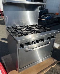 2025 36” GAS commercial stainless steel range