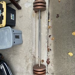 Weights & bar For Gym