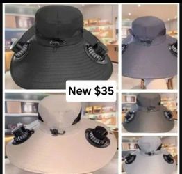 Solor power Fan Hat New