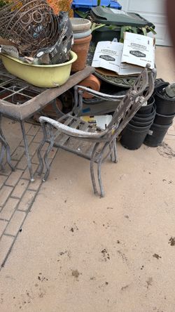 Aluminum table and chairs