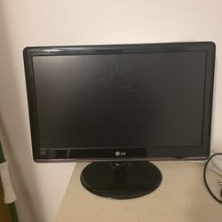 Computer Monitor With Cords 