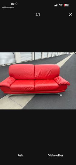 Red Leather couches