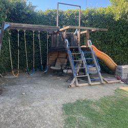 Wood  Swing Set Play Set $75