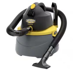 Stinger Wet/Dry Bagless Corded Canister Vacuum Black/Yellow Nozzle Hose