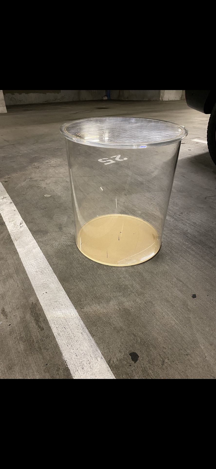 Lucite Vintage Retro Side Table Or Pedistal