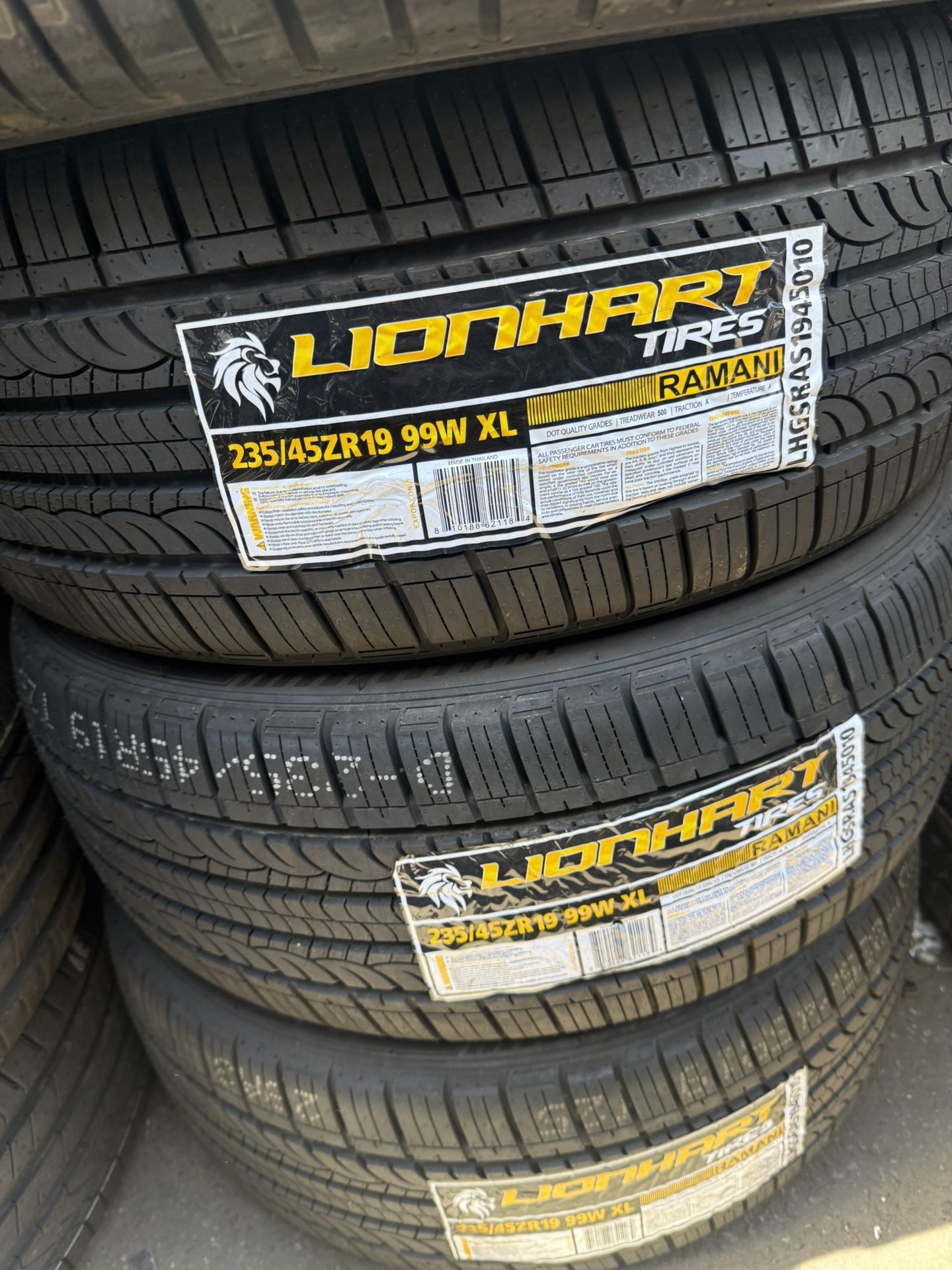 LIONHART 235/45R19 TIRES FOR SALE!!!