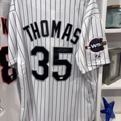Frank Thomas Signed Jersey With Coa