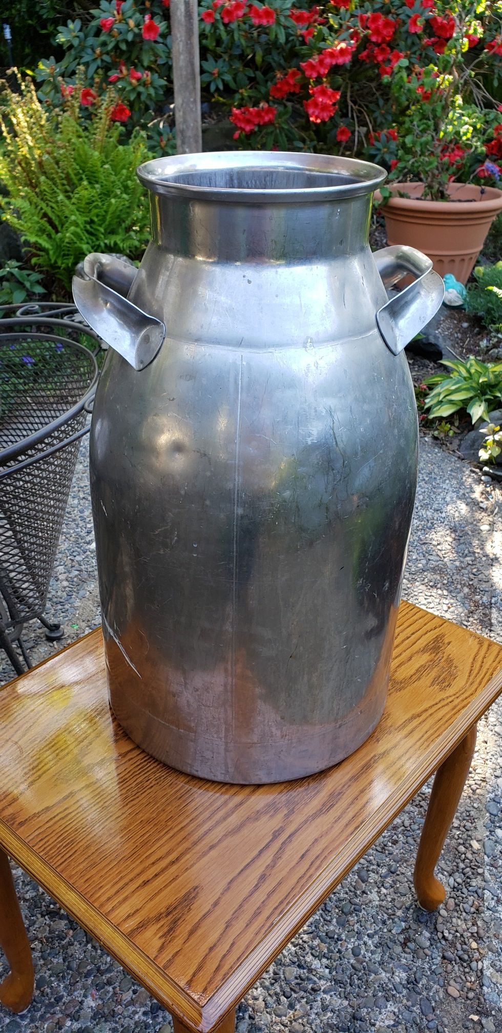 Vintage stainless steel milk can for Sale in WA OfferUp