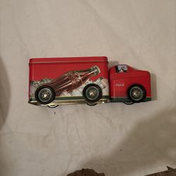 Vintage Coca Cola Semi Truck Tin 10.5in x 3in x 4in