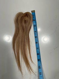 Human hair clip-in extension piece