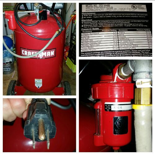 40 gallon 5.5 HP craftsman air compressor