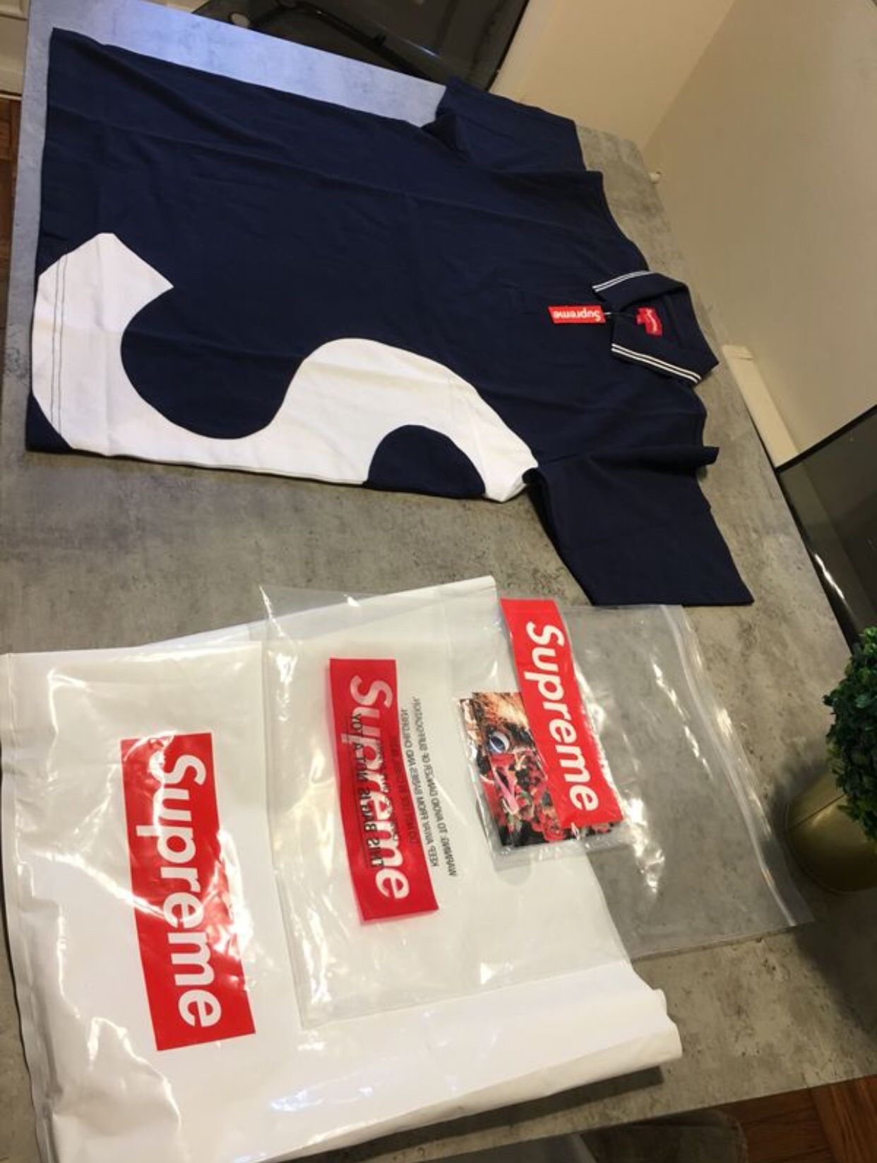 Supreme SS19S Logo Polo (never worn)