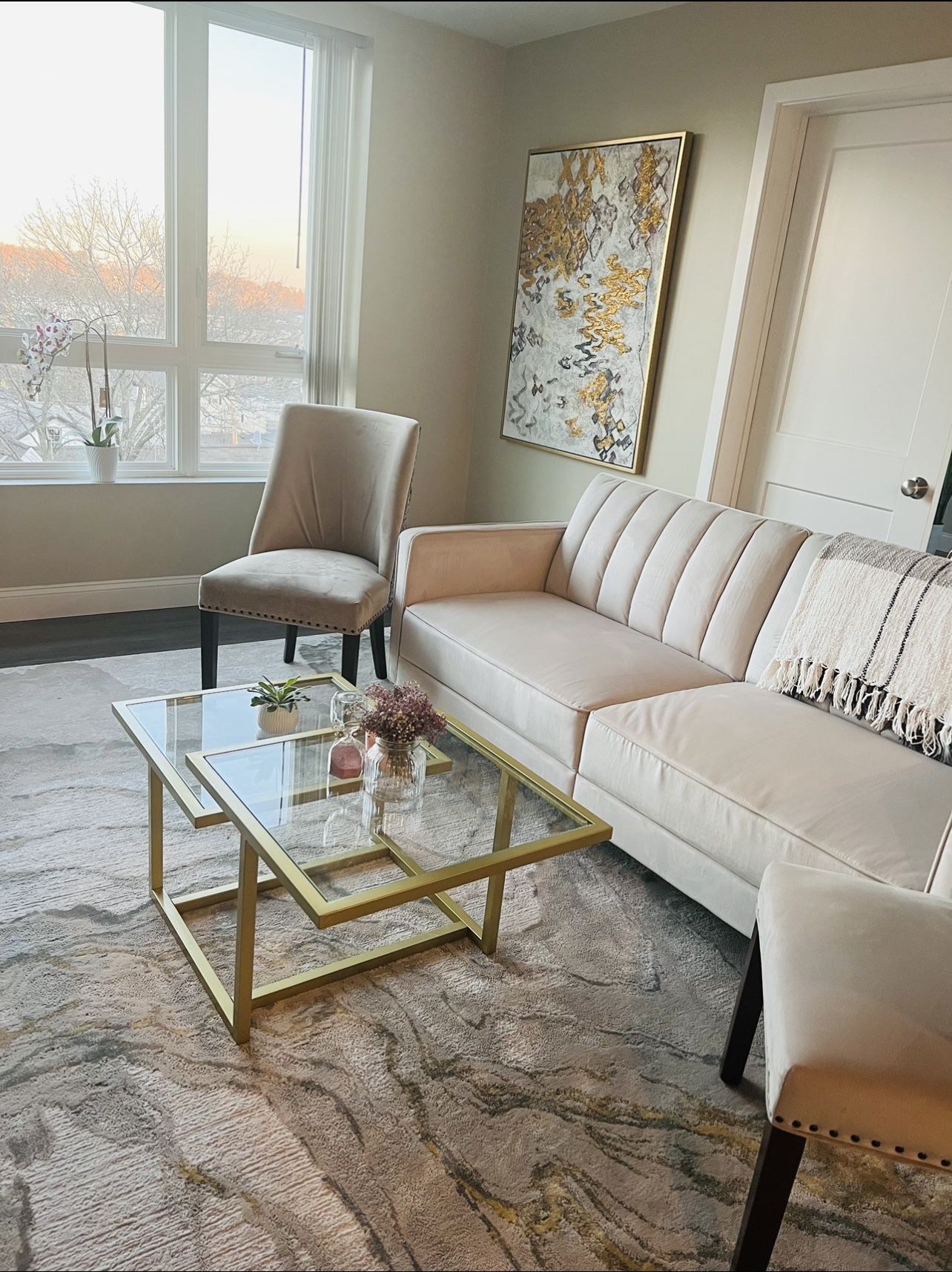 Side Chairs, Couch And Table Set