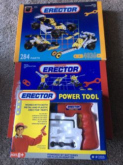 Erector Play Sets and Power Tool Drill