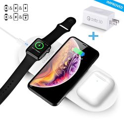 *Brand New* 3-in-1 Portable Qi Fast Wireless Charging Station