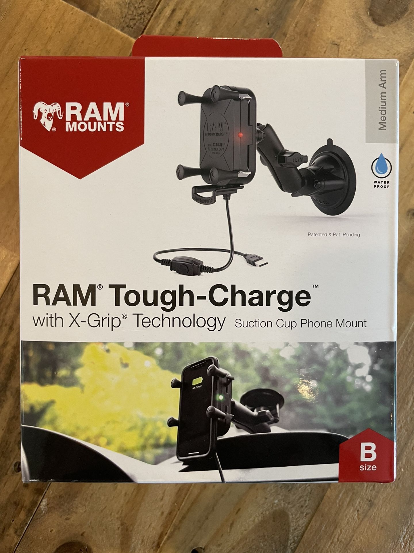 RAM Tough-Charge Waterproof Phone Mount