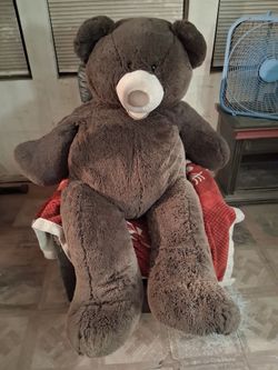 Super Large Dark Brown Plush Teddy Bear 55 Inches Tall