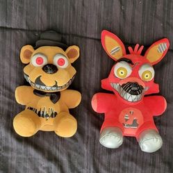 Nightmare Freddy And Foxy Plush