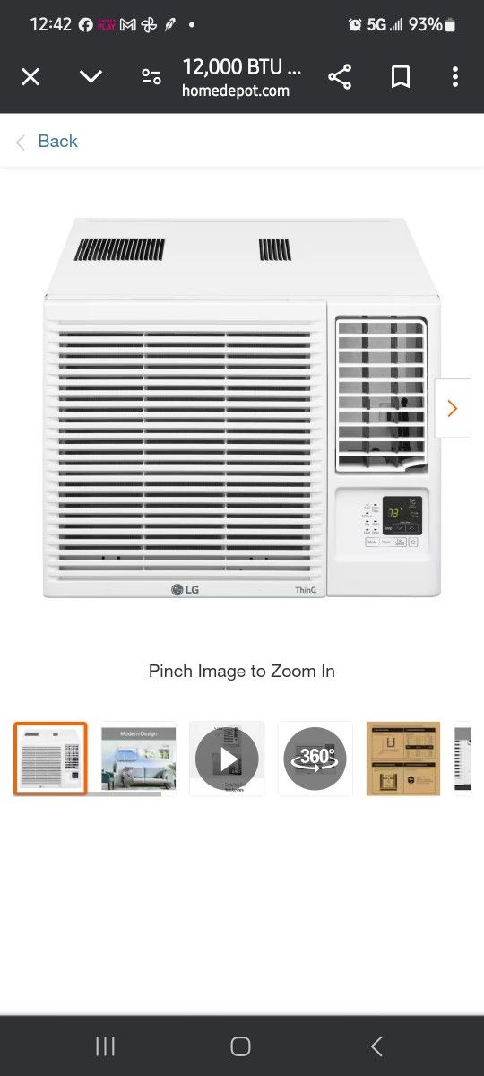 Window AC Unit Cools And Heats