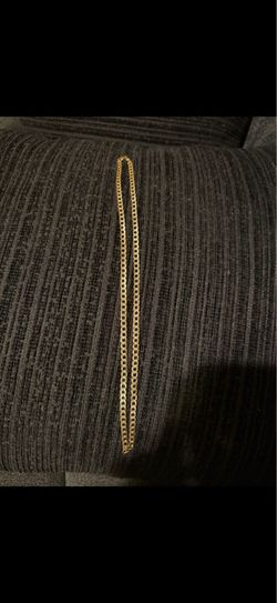 14kt gold Cuban curb chain