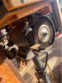 Grinder on stand