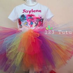TROLL WORLD TOUR BIRTHDAY TUTU OUTFIT 