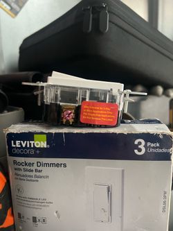 Leviton dimmer switches $13 each  $30 for 3
