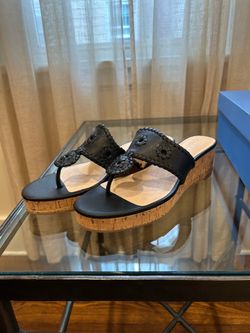 Jack Rogers mid wedge sandals sz 9 NWT