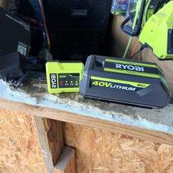 ryobi 40v battery and charger new