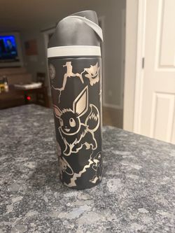 Custom Laser-Etched Pokemon Water Bottle