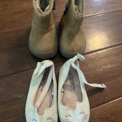 Toddler Girl Boots And Shoes (Size 5)