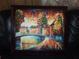 A painted portrait picture