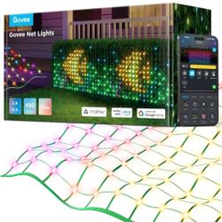 Govee Outdoor Net Lights, Smart Waterproof 2.8 × 9.4ft with RGBIC & DIY Functions Retails $165