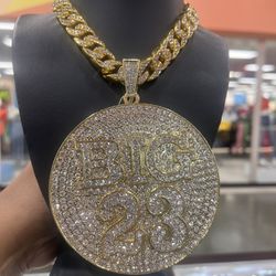 Jumbo 23 Pendant available in 14K Gold 