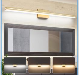SineRise LED Vanity Light - 48-Inch Gold