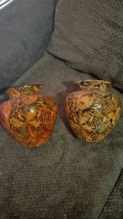 Animal Print Vases( pair)