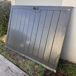 Two metal welded outdoor doors gates