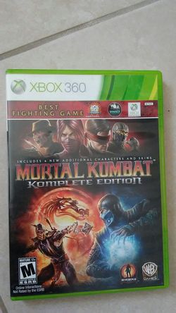 MORTAL KOMBAT CD for xbox 360