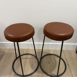 Light Weight Bar Stools For Kitchen Or Bar Set Of 2