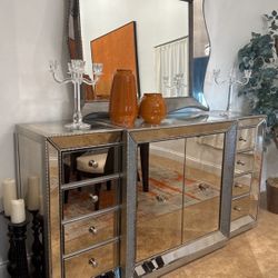Basset  Mirrored Buffet 