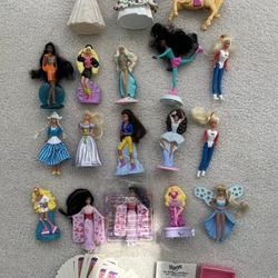 Vintage Collectible McDonalds Barbie Toys And Matel Lot Of 21 Plus Playing Cards And Camera