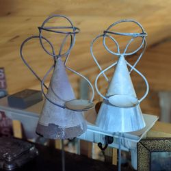 Metal Angel Candle Tea Light Holders 