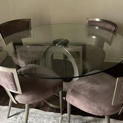 Dining set Glass table