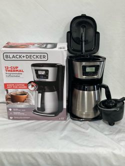 BLACK+DECKER 12-Cup Thermal Programmable Coffee Maker CM2035B w/ Box