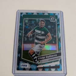 Donruss soccer Viktor Gyokeres optic argyle rookie card