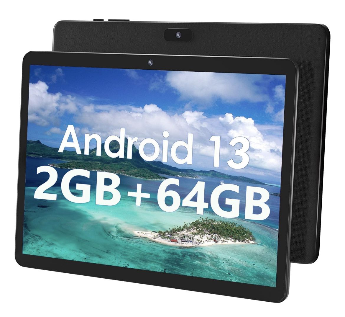 SGIN 10in Android 13 Tablet 2gb RAM 64gb ROM 800*1280 IPS HD Screen 4-Core Allwinner 133, 2MP + 5MP