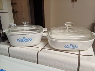Corning Ware Blue Cornflower Casserole Dish Set
