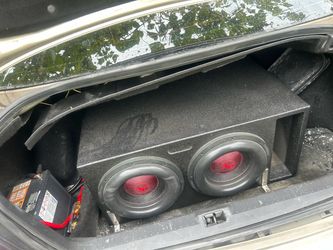 2 12s subwoofers audio pipe the whole setup