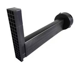 WALL DRAIN PRO Universal Retaining Wall Block Drain Black