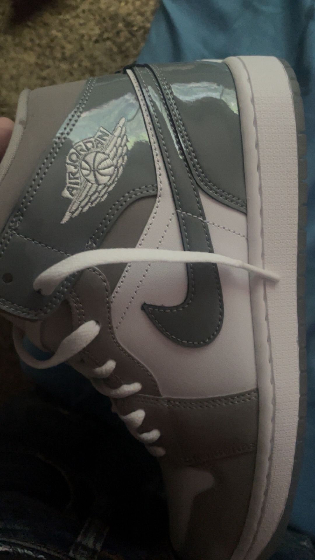 Jordan 1s Grey Mid Size 10.5